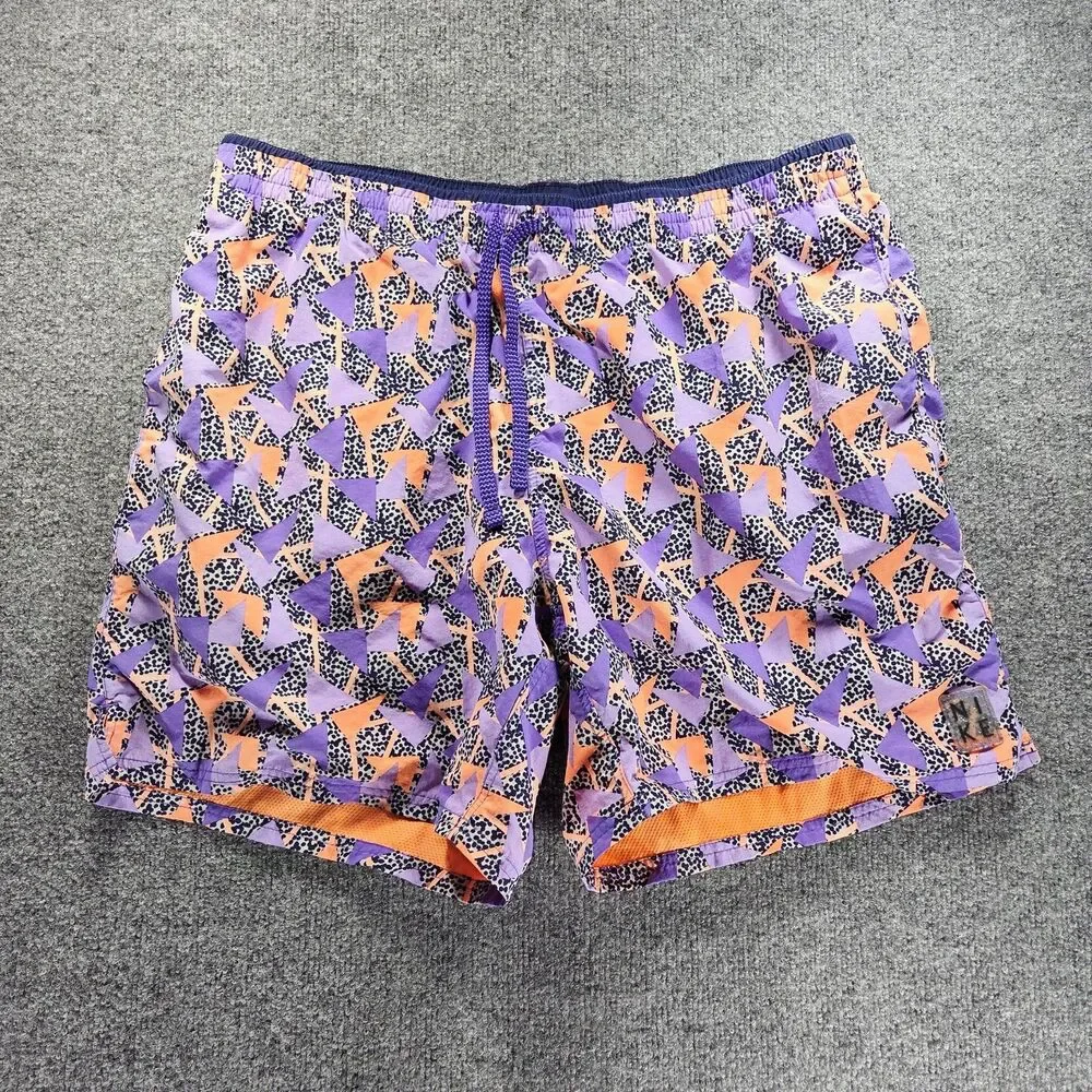 Nike Vibe Board Shorts Mens XXL AOP Abstract Solid Icon Volleyball Swim Truck